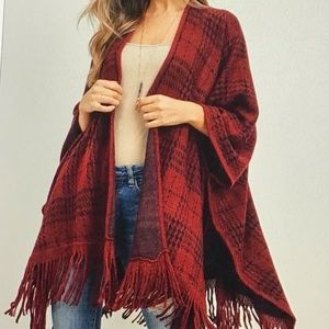 Fringe Open Front KImono